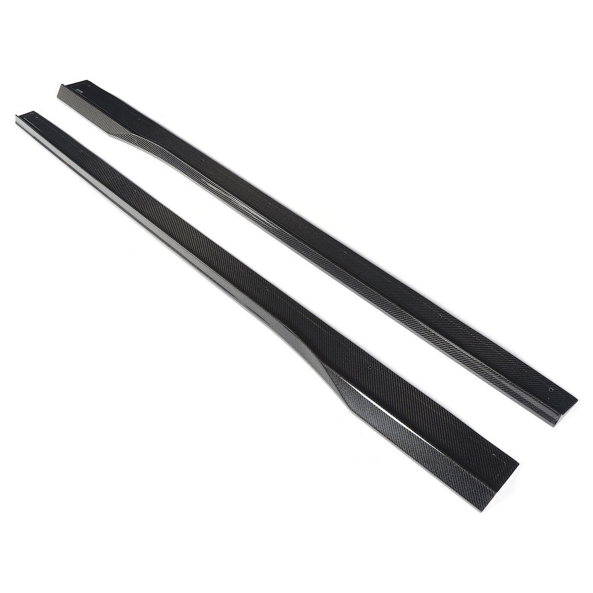 2024-2026 Ford Mustang R Style Carbon Fiber Side Skirts Splitters Pair