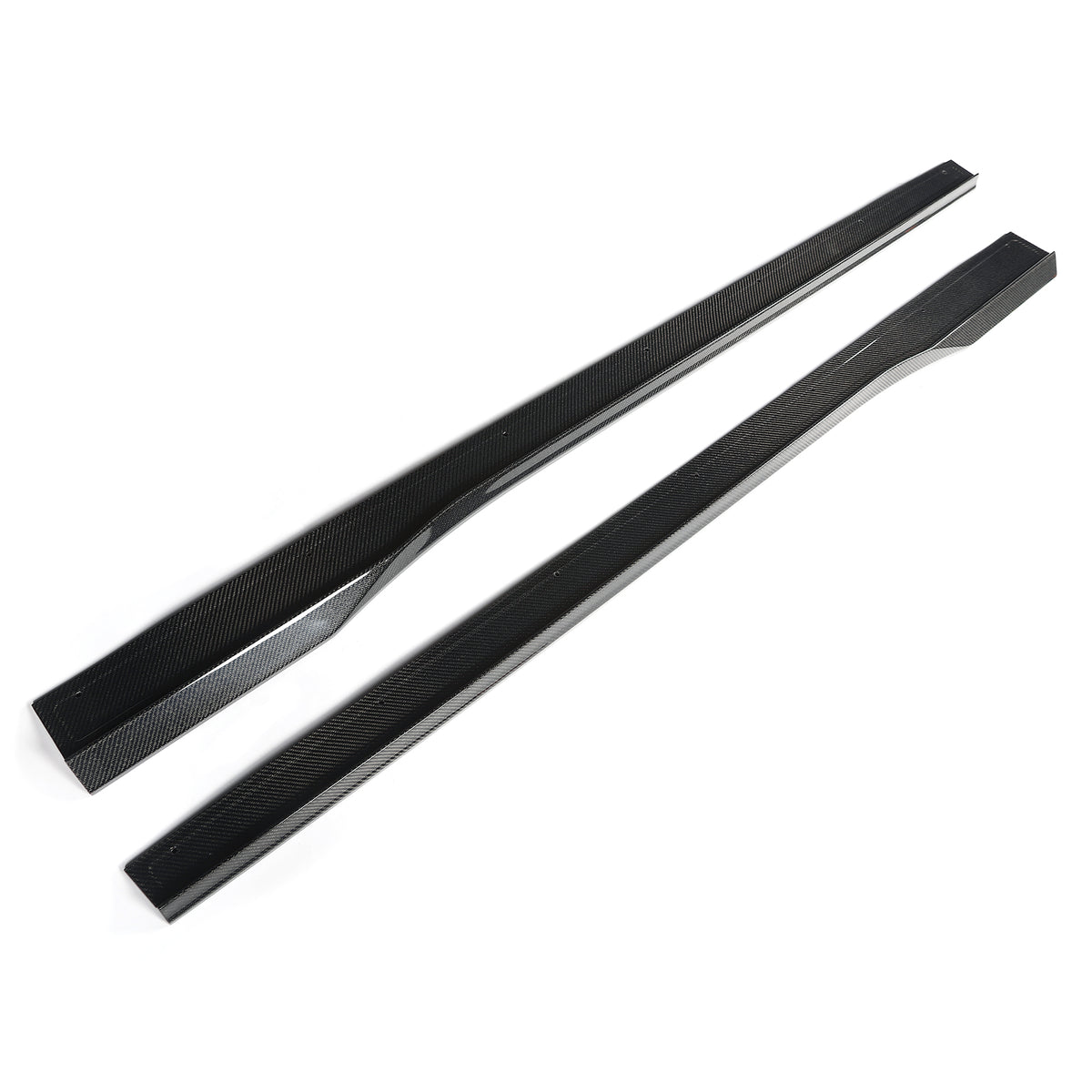 2024-2026 Ford Mustang R Style Carbon Fiber Side Skirts Splitters Pair