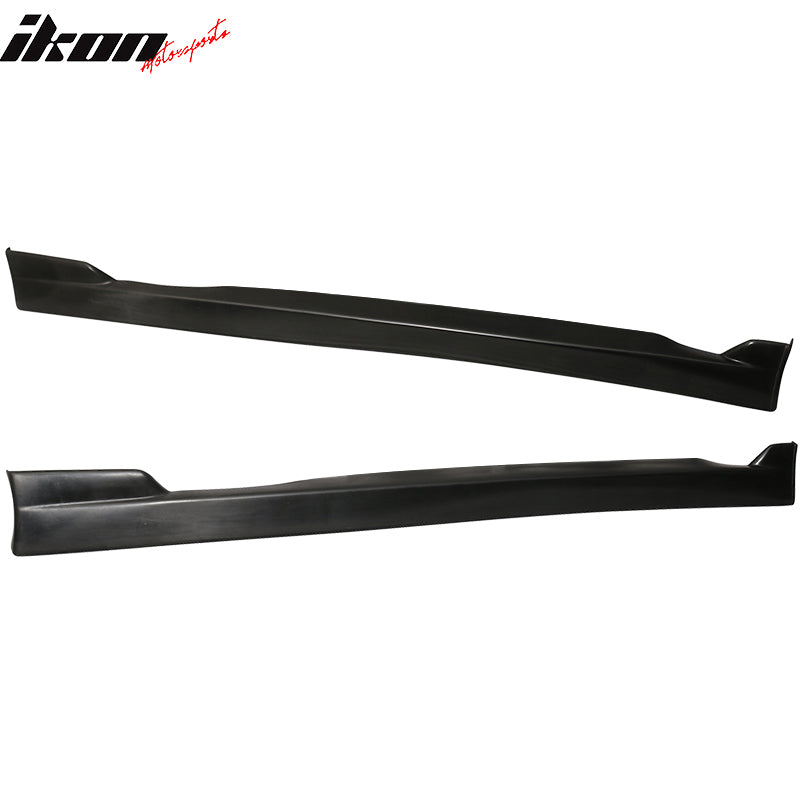 1996-2000 Honda Civic Coupe CS Style Unpainted Black Side Skirts PU