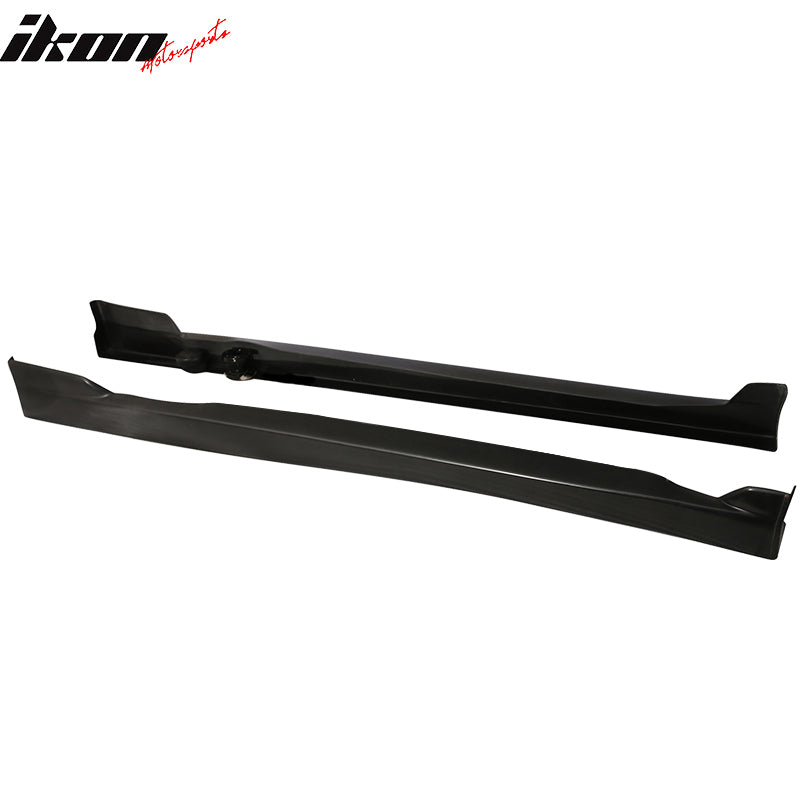 1996-2000 Honda Civic Coupe CS Style Unpainted Black Side Skirts PU