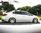 2012-2015 Honda Civic Sedan Side Skirts Extention JDM Mug Style Black