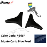 Fits 00-09 Honda S2000 OE Style PU Side Skirt Guard Strakes Cap 4pc
