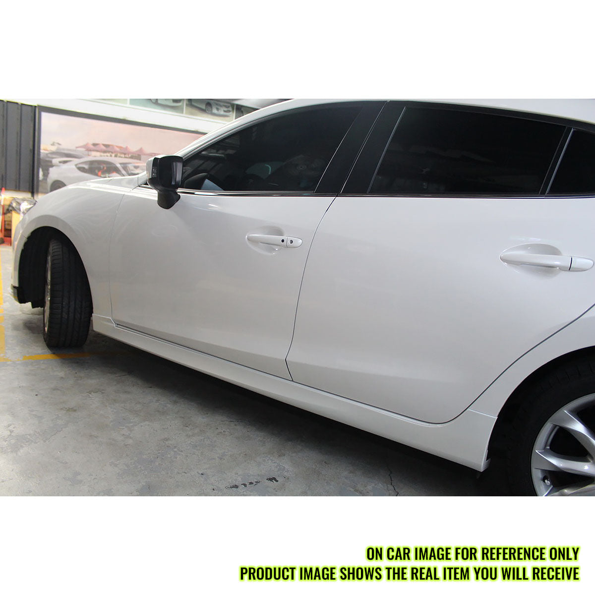2014-2018 Mazda 3 Sedan Hatchback MP Style Unpainted Side Skirts PP