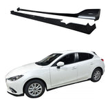 2014-2018 Mazda 3 4Dr 5Dr MZ MS Style Side Skirts Extension Lip ABS
