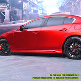 2019-2026 Mazda 3 Sedan Matte Black Side Skirts Rocker Panel PP
