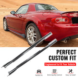 2009-2015 Mazda MX-5 Miata IKON Style Side Skirts Panels Carbon Fiber Print ABS