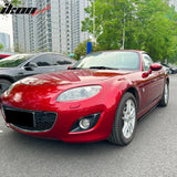 2009-2015 Mazda MX-5 Miata IKON Style Side Skirts Gloss Black Rocker Panels ABS