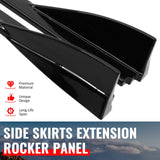 2016-2026 Mazda MX-5 Miata Gloss Black IKON Style Side Skirts Extension ABS Pair