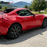 2016-2026 Mazda MX-5 Miata Gloss Black IKON Style Side Skirts Extension ABS Pair