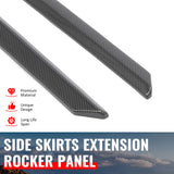 2023-2026 Subaru Solterra ST Style Carbon Fiber Print Side Skirts Extension ABS