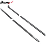 2023-2026 Subaru Solterra ST Style Carbon Fiber Print Side Skirts Extension ABS