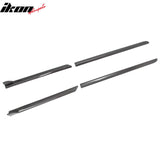2023-2026 Subaru Solterra ST Style Carbon Fiber Print Side Skirts Extension ABS