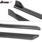 2023-2026 Subaru Solterra ST Style Carbon Fiber Print Side Skirts Extension ABS