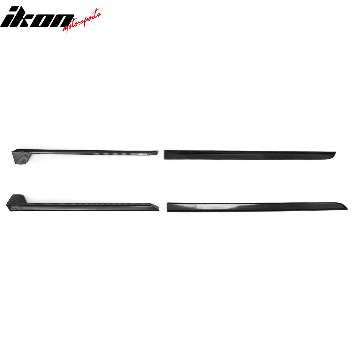 2023-2026 Subaru Solterra ST Style Carbon Fiber Print Side Skirts Extension ABS