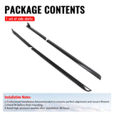 2023-2026 Subaru Solterra ST Style Gloss Black Side Skirts Extension ABS