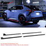 2023-2026 Subaru Solterra ST Style Gloss Black Side Skirts Extension ABS