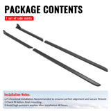 2023-2026 Subaru Solterra ST Style Matte Black Side Skirts Extension ABS