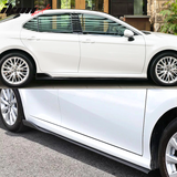 2018-2024 Toyota Camry Matte Black Side Skirt & CF Print Rocker Panel