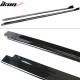 2018-2024 Toyota Camry Matte Black Side Skirt & CF Print Rocker Panel