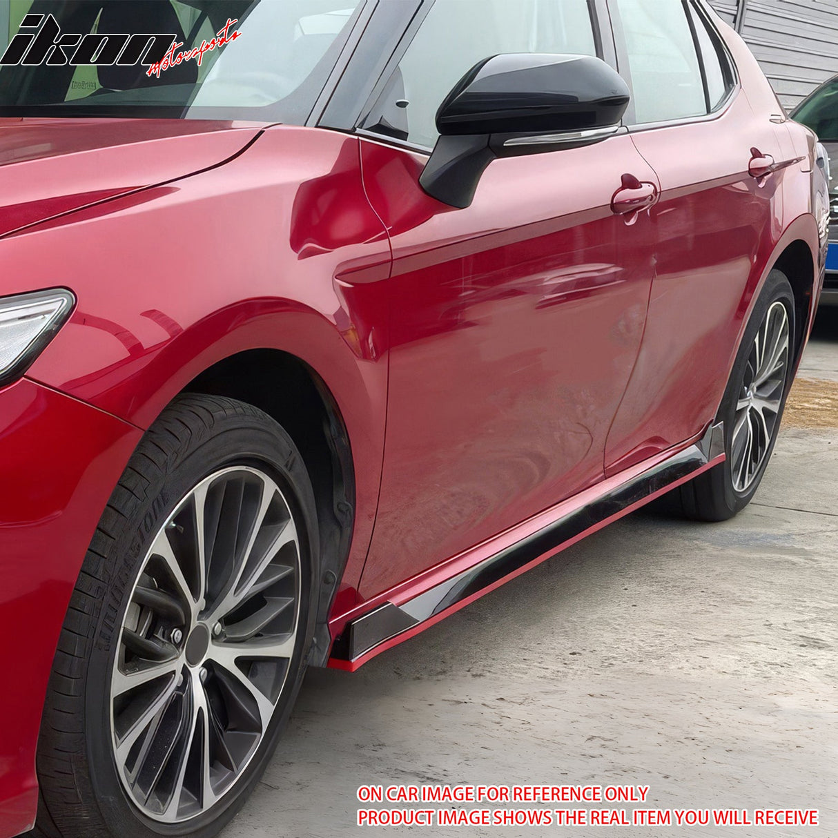 2025-Up Toyota Camry SE XSE TRD Style Side Skirts Carbon Fiber Print