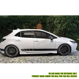 2019-2025 Toyota Corolla M Style Matte Black Side Skirts Rocker Pannel