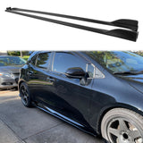 2019-2025 Toyota Corolla T Style Matte Black Side Skirts Rocker Pannel