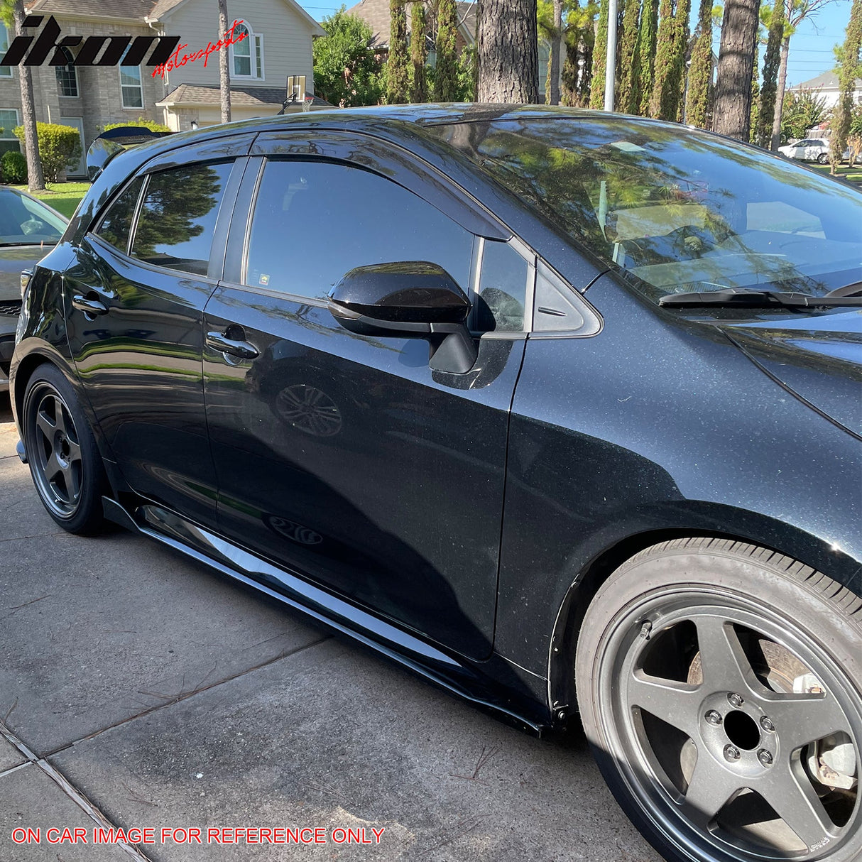 2019-2025 Toyota Corolla T Style Matte Black Side Skirts Rocker Pannel
