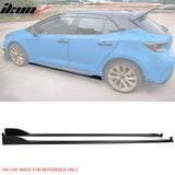 2019-2025 Toyota Corolla T Style Matte Black Side Skirts Rocker Pannel