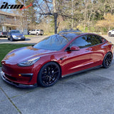 2017-2024 Tesla 3 IKON Style Side Skirts Extension PP