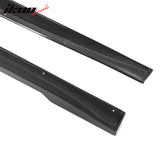 2021-2025 Tesla Model S Gloss Black V Side Skirts Panel Carbon Fiber