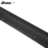 2021-2025 Tesla Model S Gloss Black V Side Skirts Panel Carbon Fiber