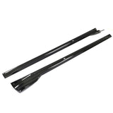 2021-2025 Tesla Model S Gloss Black Revozport Side Skirts Carbon Fiber