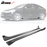 Side Skirts for 2020-2024 Tesla Model Y ABS Plastic Rocker Panel