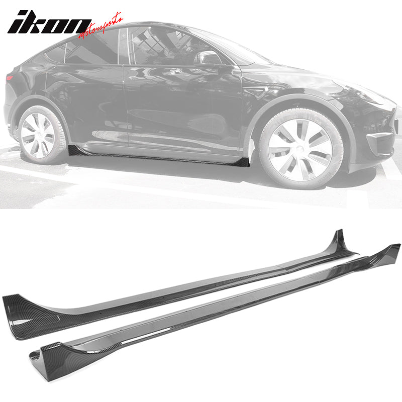 Side Skirts for 2020-2024 Tesla Model Y ABS Plastic Rocker Panel