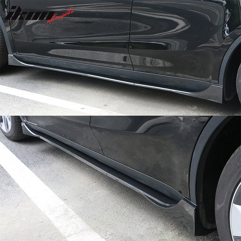Side Skirts for 2020-2024 Tesla Model Y ABS Plastic Rocker Panel