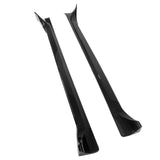 2025-2026 Tesla Model Y Juniper Side Skirts Gloss Black Rocker Panel