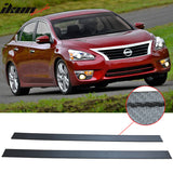 Fits 13 Nissan Altima CF Texture Side Skirts Extension Bottom Line Lip
