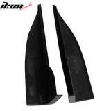 Universal V2 Style Black Endcaps Add On For Side Skirt Extensions PP