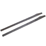 77.5" Side Skirt Extension Flat Bottom Line Lip - Forged Carbon Fiber