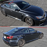 77.5" Side Skirt Extension Flat Bottom Line Lip - Forged Carbon Fiber