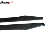 Universal 85.5" Flat Bottom Line Lip Carbon CF Side Skirt Extension