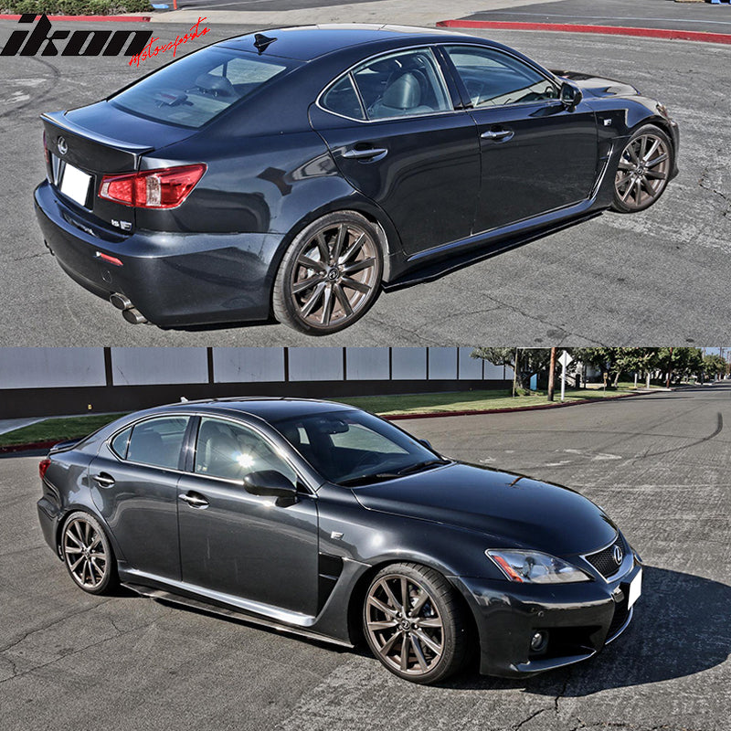 Universal 79.5" Carbon Fiber Add On Flat Bottom Side Skirt Extension