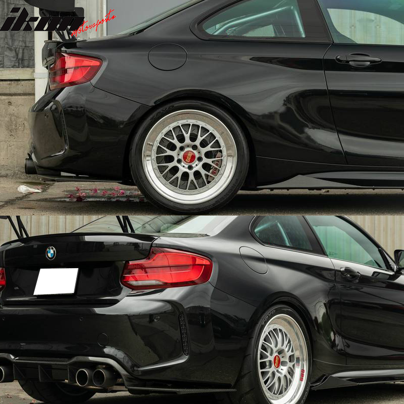 Universal 75 Inches Side Skirt Extension Splitter Lip Carbon Fiber CF