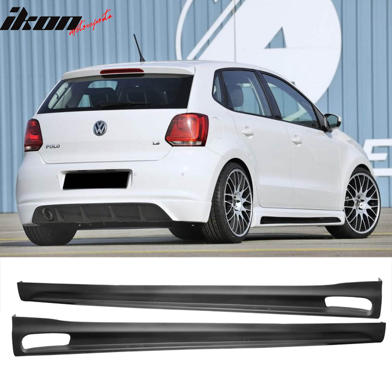 Fits 10-14 Volkswagen VW Golf RG Front Bumper Lip + Side Skirts  PU