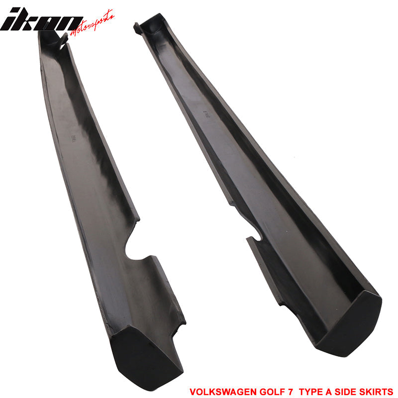 2015-2016 Volkswagen Golf 7 Type A Unpainted Side Skirts Rocker Panel