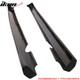 2015-2016 Volkswagen Golf 7 Type A Unpainted Side Skirts Rocker Panel