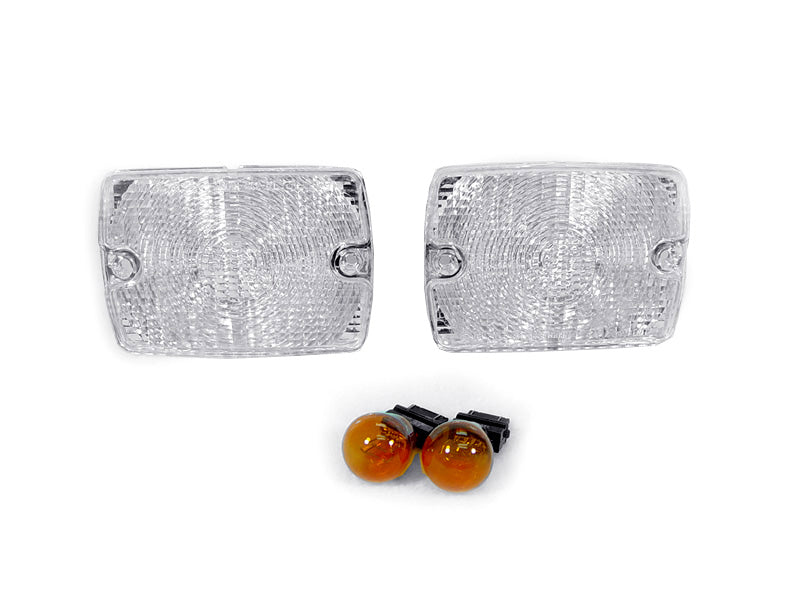 1987-1993 Jeep Wrangler YJ Clear Bumper Signal Lights