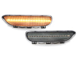 2000-2003 BMW E46 Clear Front Amber LED Bumper Reflector