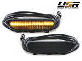 2000-2003 BMW E46 2D/Cabrio Smoke Front Amber LED Bumper Reflector