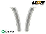 2019-2021 BMW G20 3 Series Clear Front Bumper Reflector Set